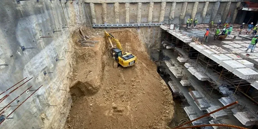 Geotechnische Bemessung tiefer Baugruben in Grevenbroich